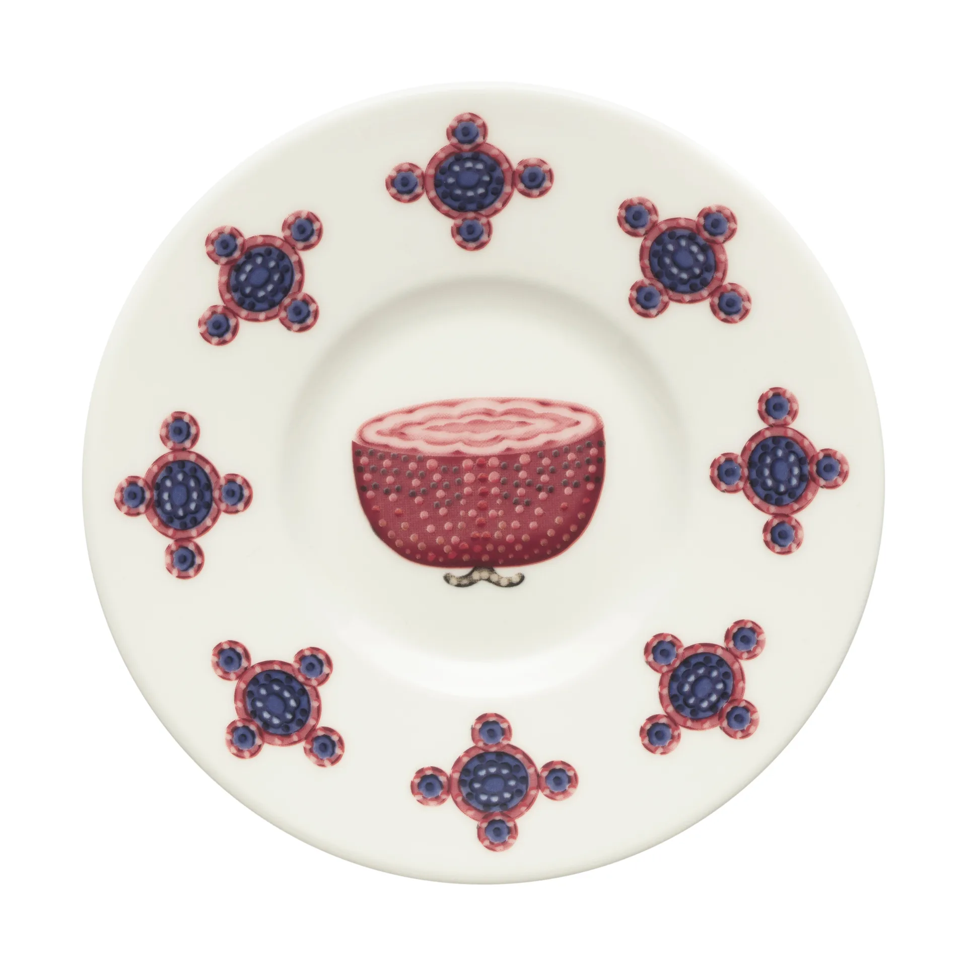 Platillo de café Taika Sato Ø15 cm, Blanco-multicolor Iittala