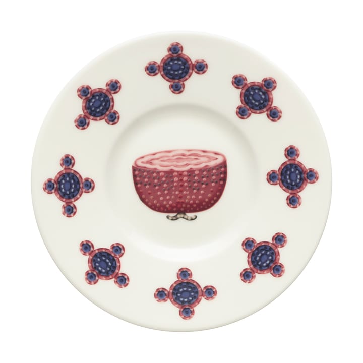 Platillo de café Taika Sato Ø15 cm, Blanco-multicolor Iittala