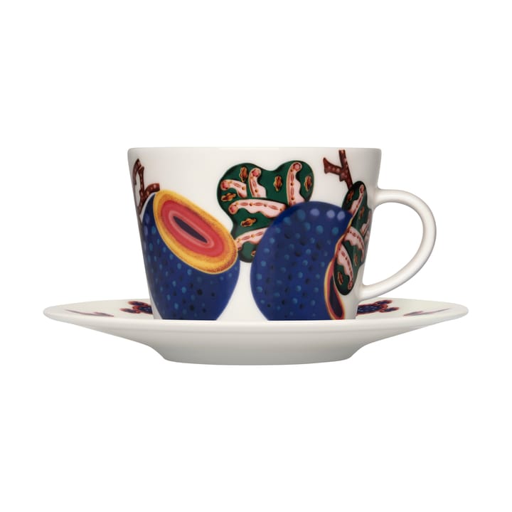 Platillo de café Taika Sato Ø15 cm, Blanco-multicolor Iittala