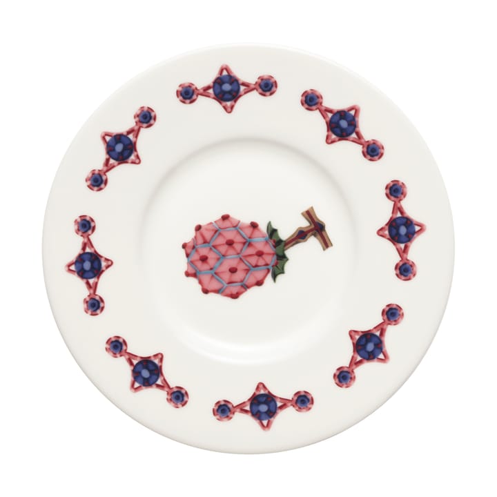 Platillo de café Taika Sato Ø16 cm, Blanco-multicolor Iittala