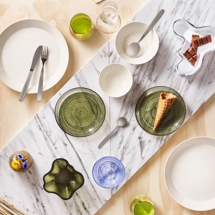 Plato de postre Kastehelmi Ø17 cm, verde musgo Iittala
