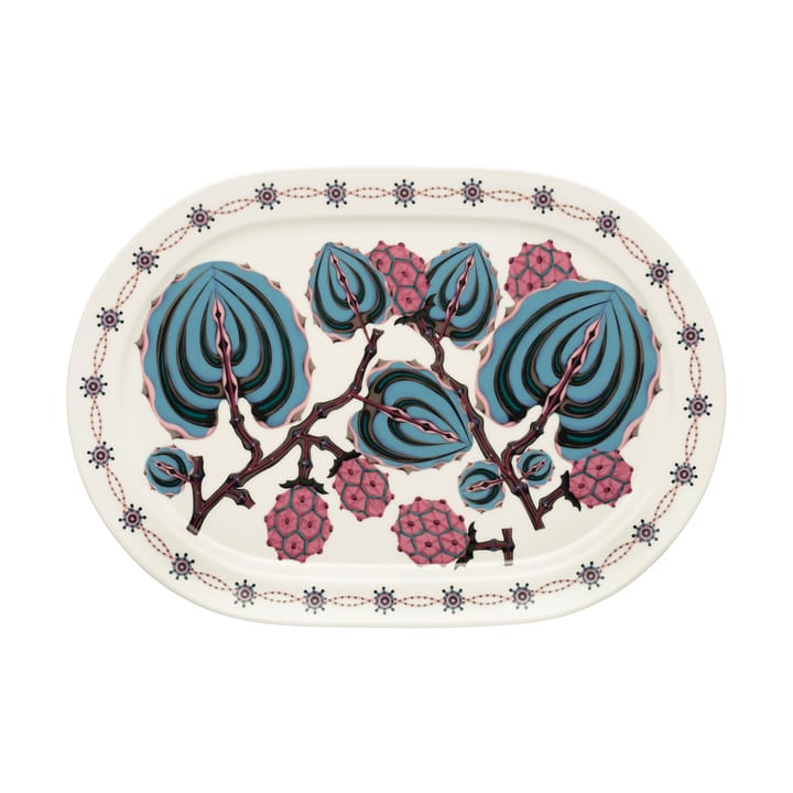 Plato de servir oval Taika Sato 41 cm - Blanco-multicolor - Iittala