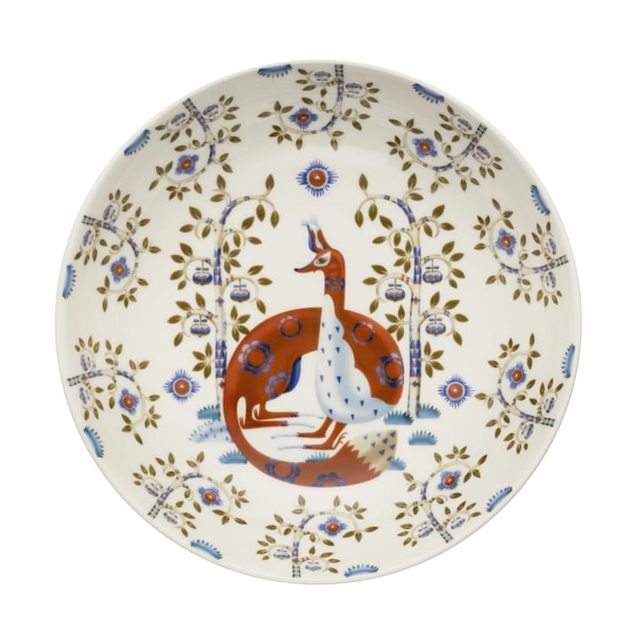 Plato hondo Taika Ø22 cm, blanco con dibujos Iittala