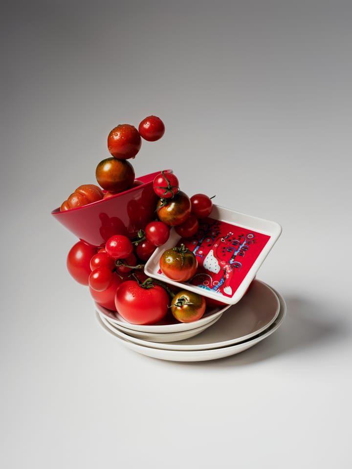 Plato Taika 12x12 cm, Rojo Iittala