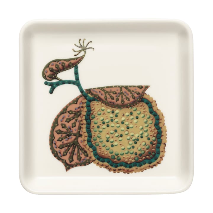 Plato Taika Sato 12x12 cm, Blanco-multicolor Iittala