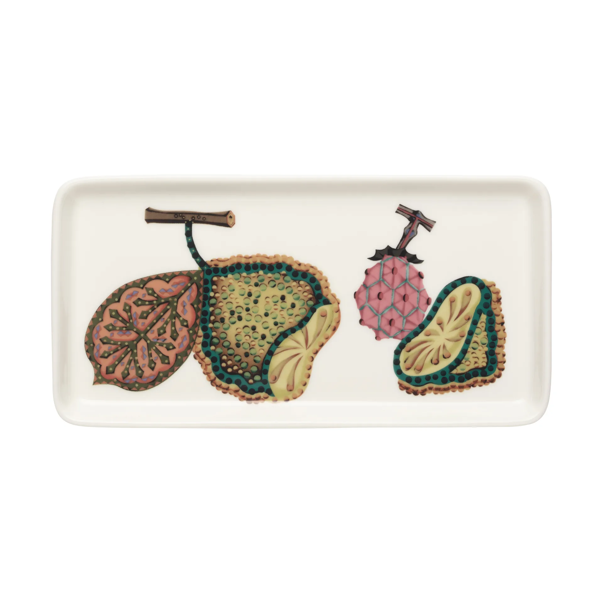 Plato Taika Sato 12x24 cm, Blanco-multicolor Iittala