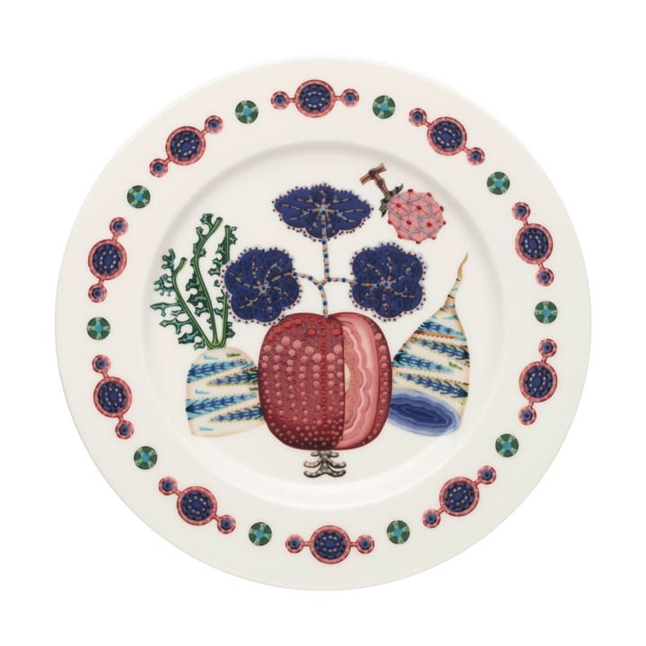 Plato Taika Sato Ø22 cm, Blanco-multicolor Iittala