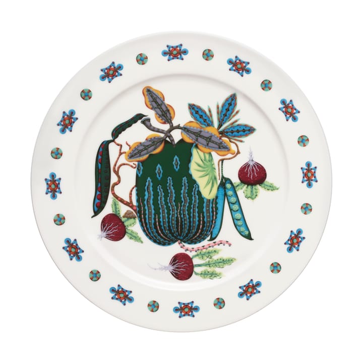 Plato Taika Sato Ø27 cm, Blanco-multicolor Iittala