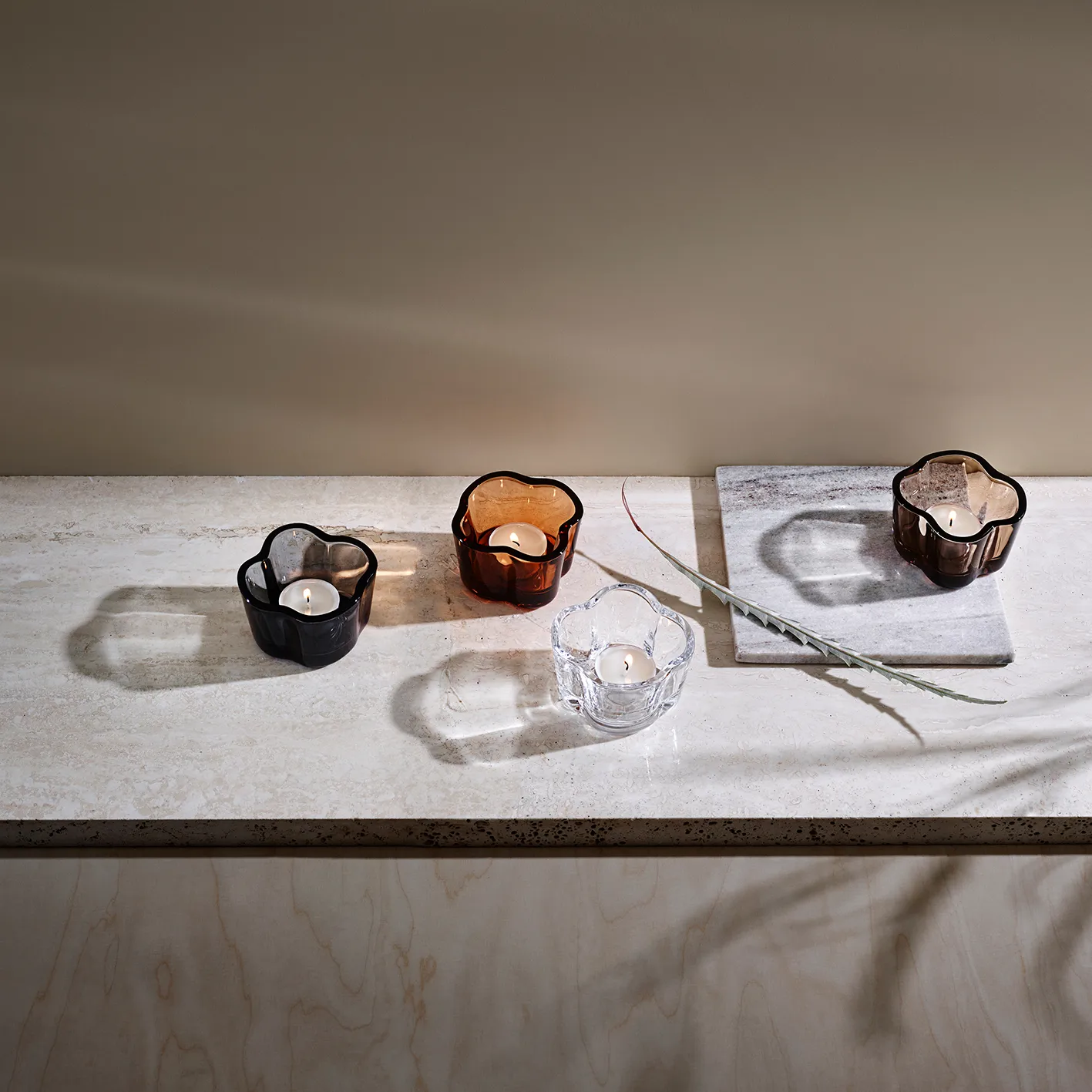 Portavelas Alvar Aalto 60 mm, naranja amarga Iittala