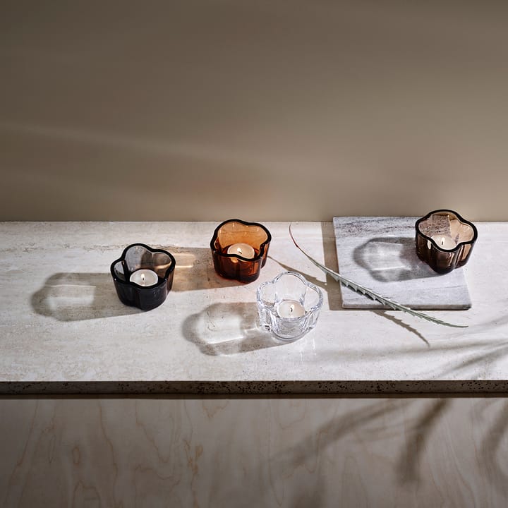 Portavelas Alvar Aalto 60 mm, naranja amarga Iittala