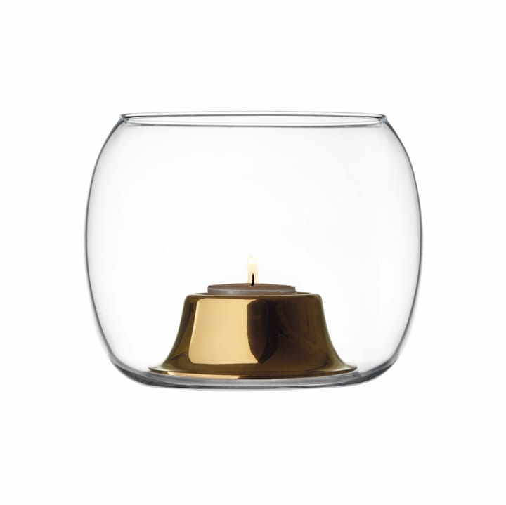 Portavelas Kaasa, transparente-oro rosado Iittala