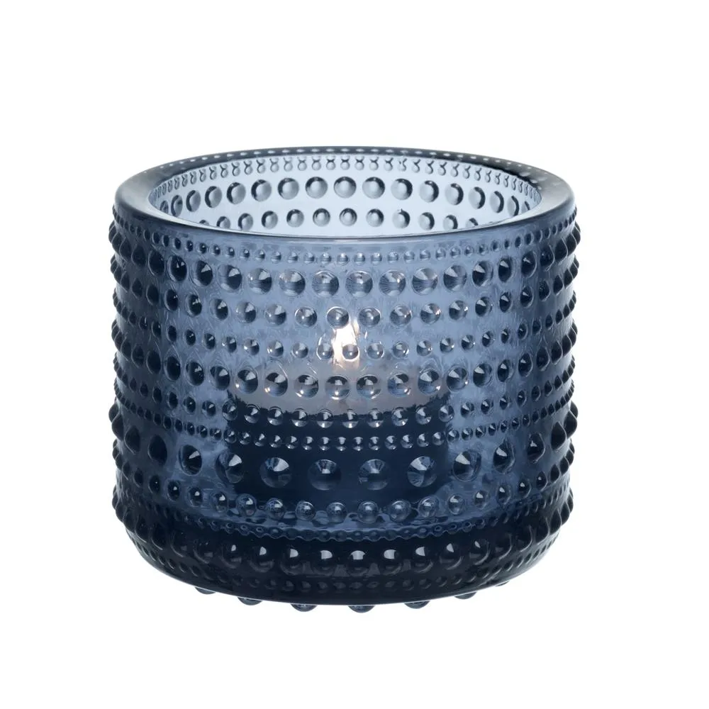 Portavelas Kastehelmi 64 mm, lluvia (azul) Iittala