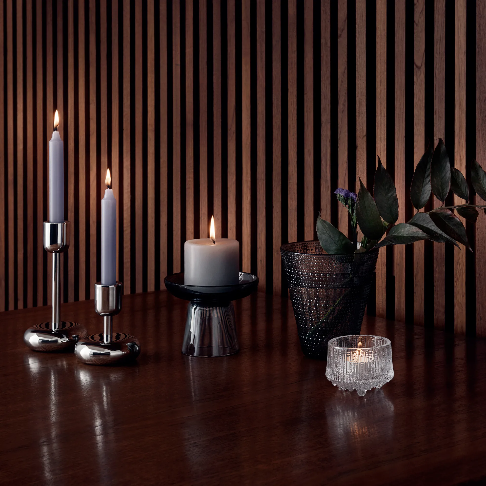 Portavelas Ultima Thule 65 mm, transparente Iittala