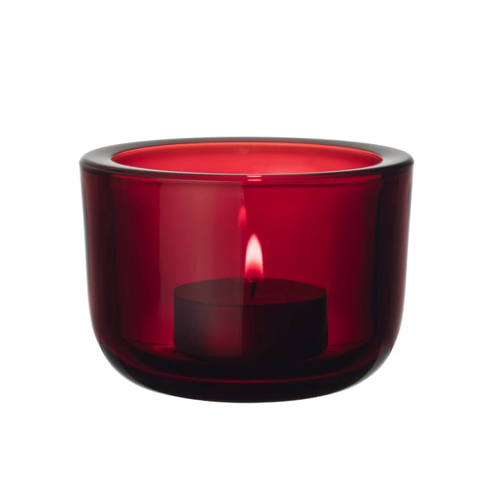 Portavelas Valkea 60 mm - arándano rojo - Iittala