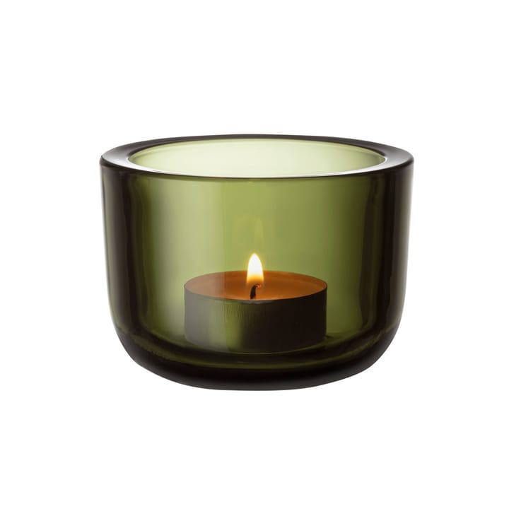 Portavelas Valkea 60 mm - verde musgo - Iittala