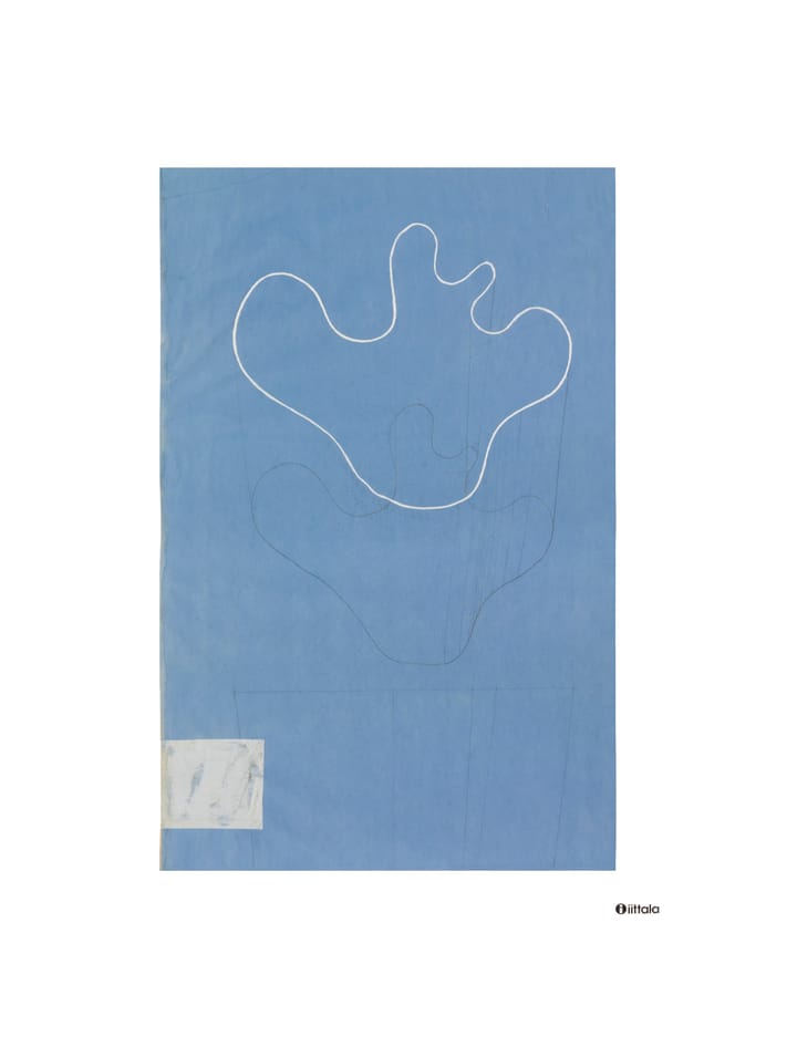 Póster Aalto art Sketch blue - 50 x 70 cm - Iittala