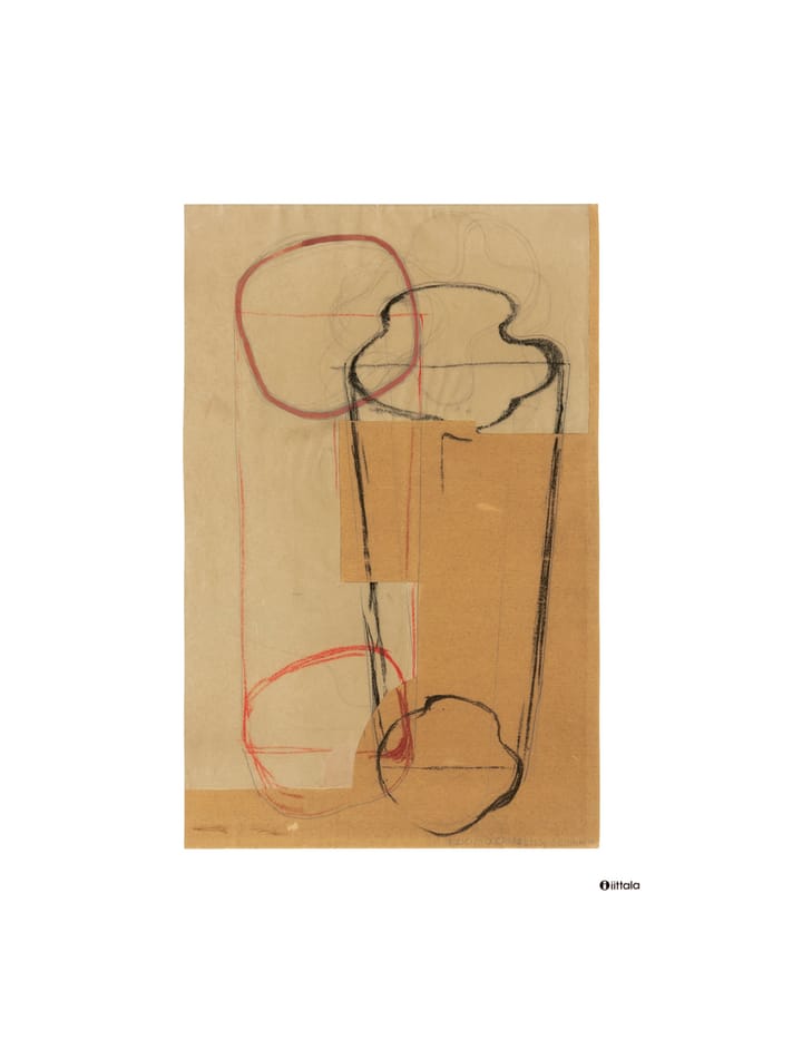 Póster Aalto art Sketch brown - 50 x 70 cm - Iittala
