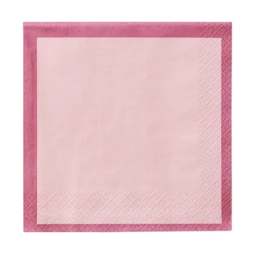 Servilleta de papel Iittala - Pink-rosa, 33 cm, pack de 20 - Iittala