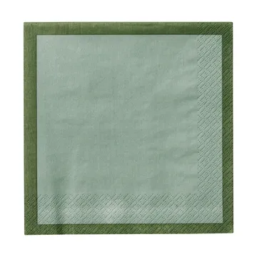 Servilleta de papel Iittala - Verde bosque-menta, 33 cm, paquete de 20 - Iittala