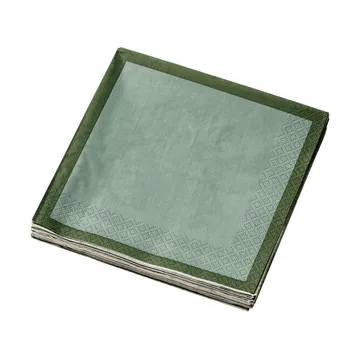 Servilleta de papel Iittala - Verde bosque-menta, 33 cm, paquete de 20 - Iittala