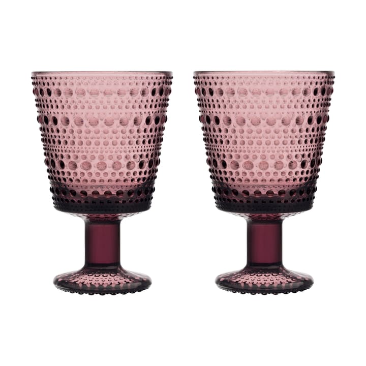 Set de 2 vasos con pie Kastehelmi 26 cl - Brezo - Iittala