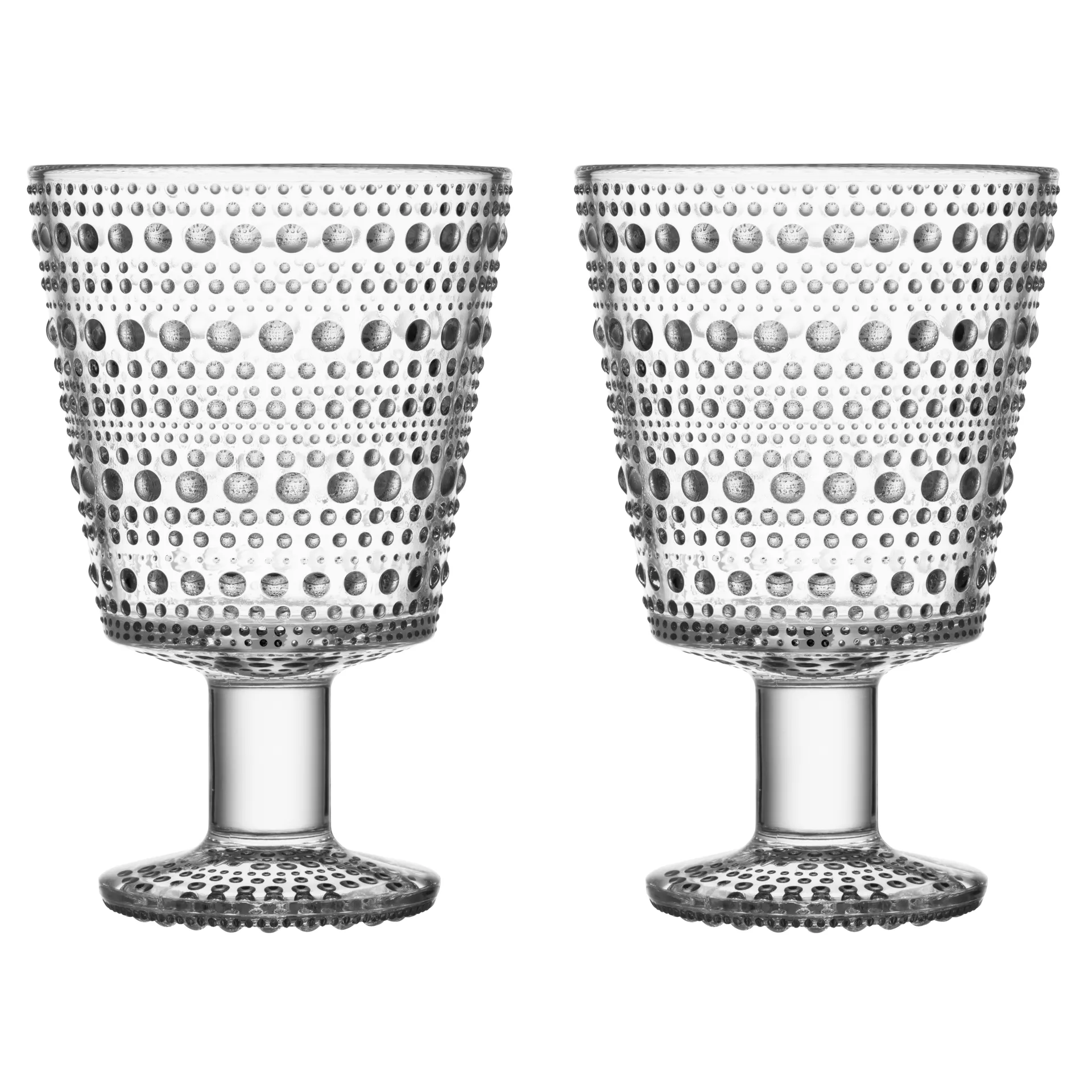 Set de 2 vasos con pie Kastehelmi 26 cl, claro Iittala