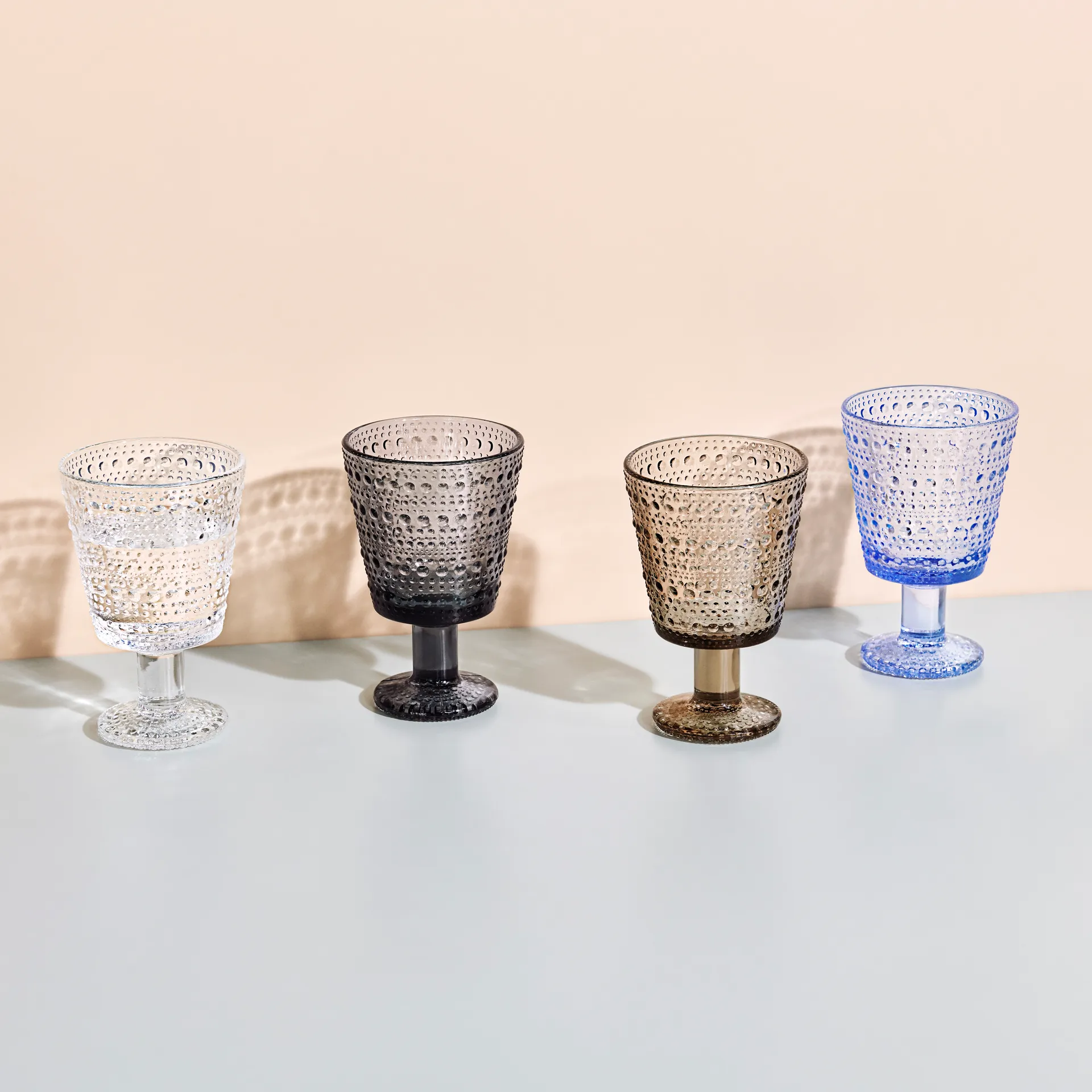 Set de 2 vasos con pie Kastehelmi 26 cl, claro Iittala