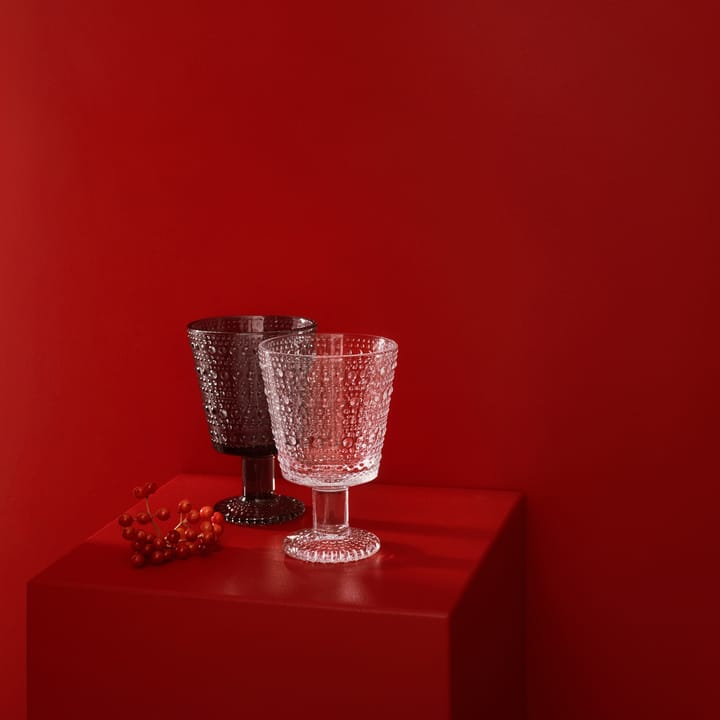 Set de 2 vasos con pie Kastehelmi 26 cl, claro Iittala