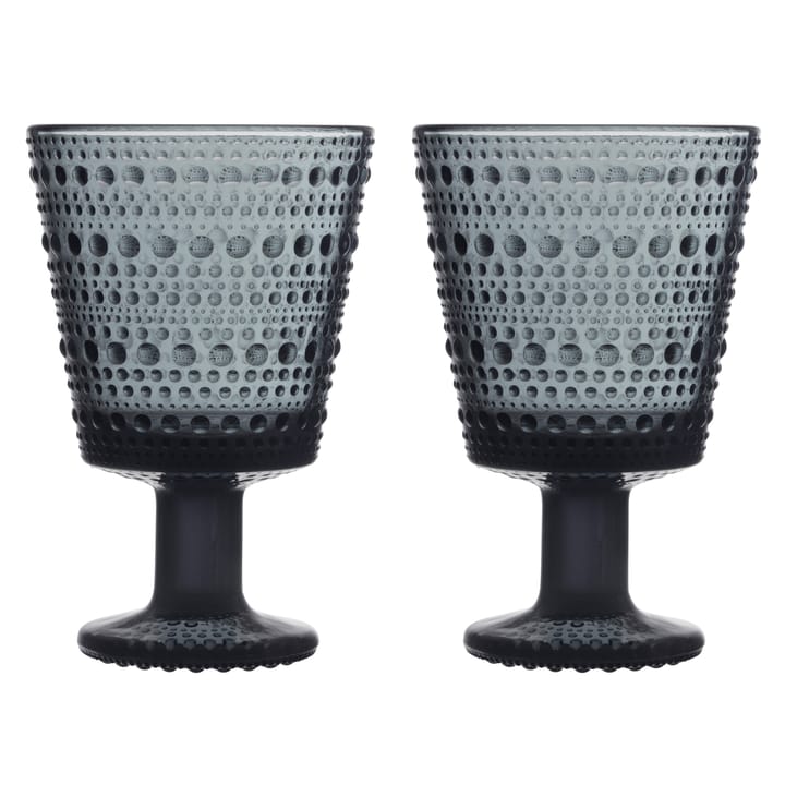 Set de 2 vasos con pie Kastehelmi 26 cl - gris oscuro - Iittala