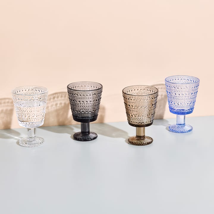 Set de 2 vasos con pie Kastehelmi 26 cl, lino Iittala