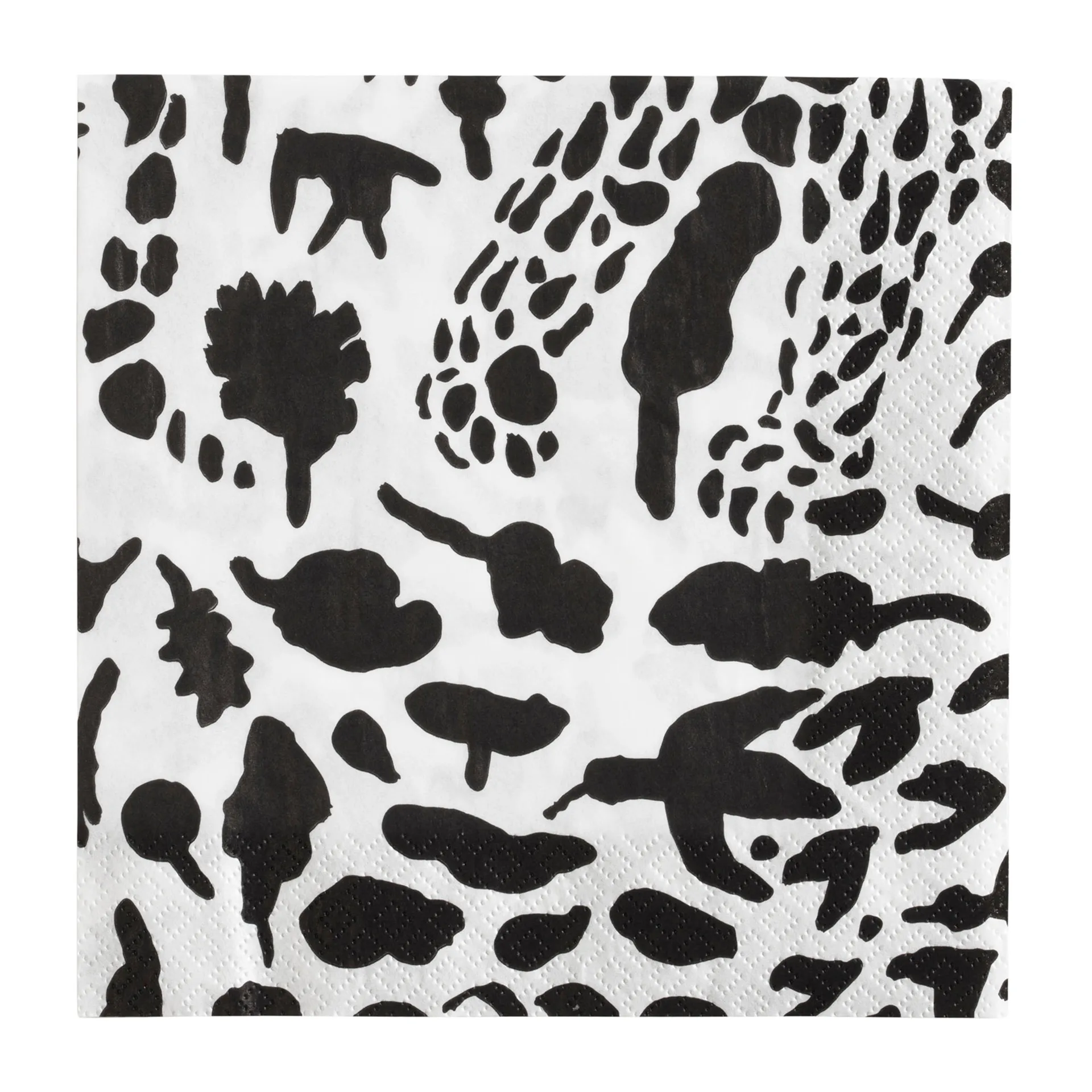 Set de 20 servilletas Oiva Toikka Cheetah, negro-blanco Iittala