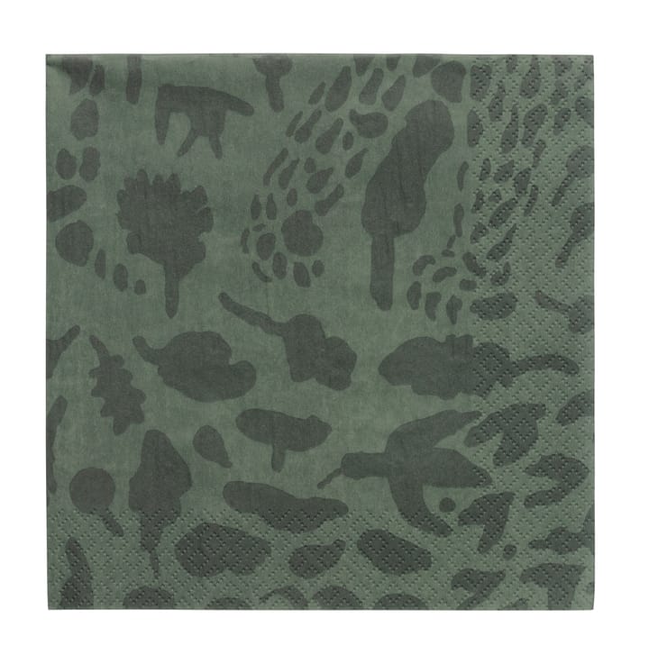 Set de 20 servilletas Oiva Toikka Cheetah - Verde - Iittala