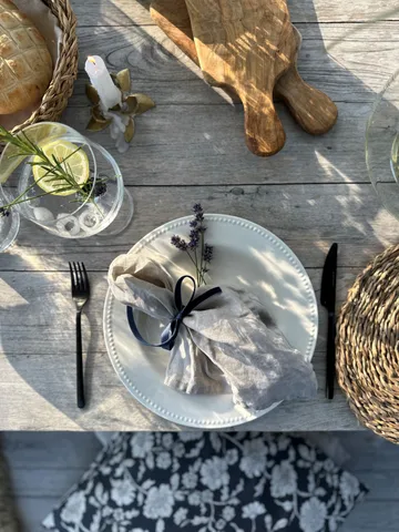 Set inicial de cena Essence & Dots 32 piezas - Blanco crema - Iittala