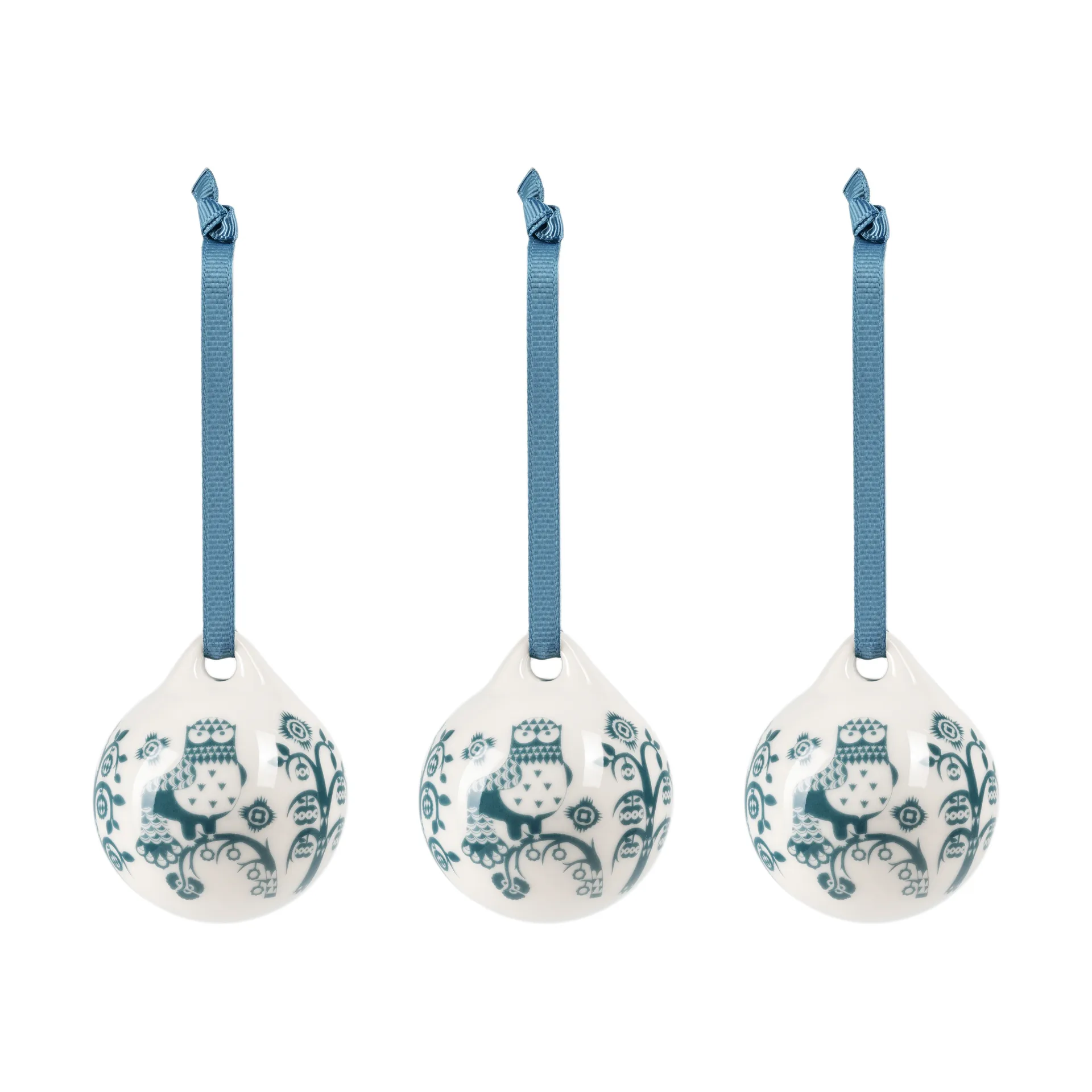 Taika decoración, Azul acero, 5 cm, 3-pack Iittala