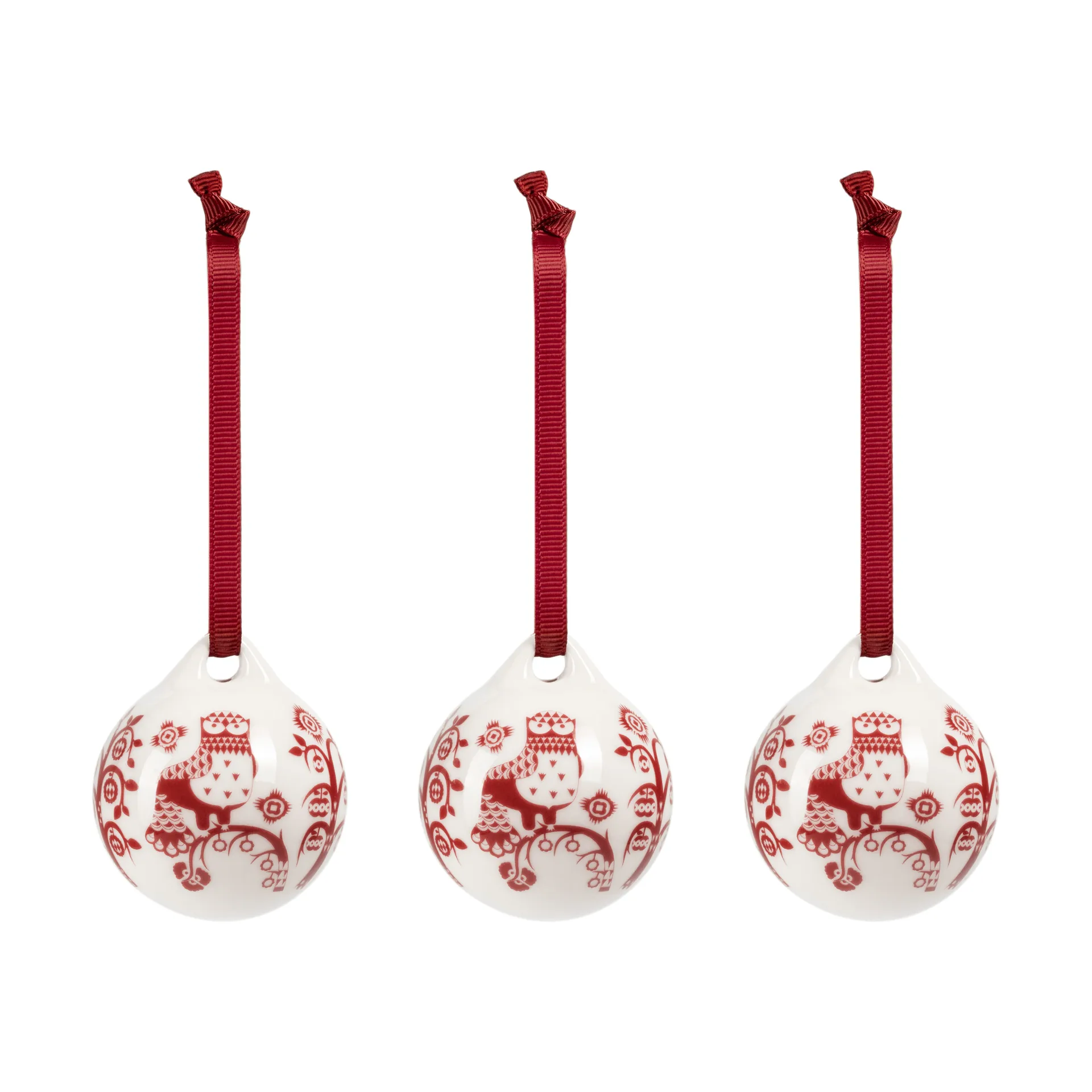 Taika decoración, Granate rojo, 5 cm, 3-pack Iittala