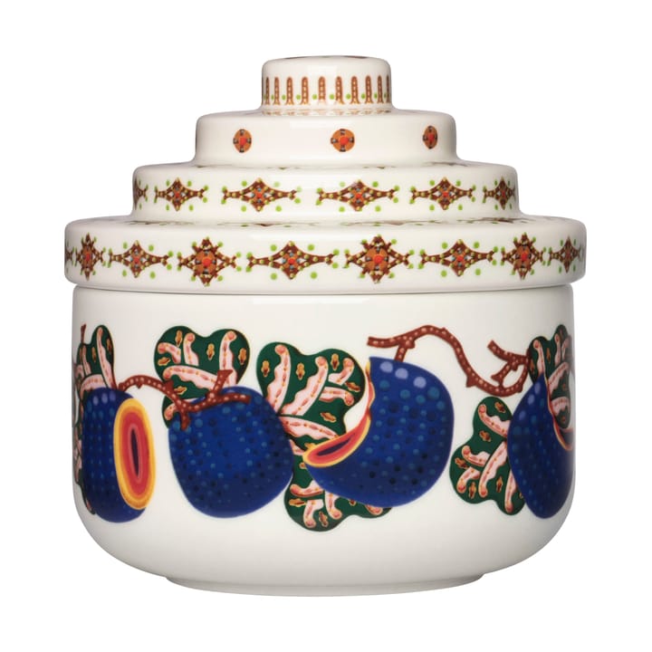Tarro de Taika Sato Ø14,5x15 cm, Blanco-multicolor Iittala