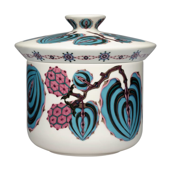 Tarro de Taika Sato Ø17x16 cm, Blanco-multicolor Iittala