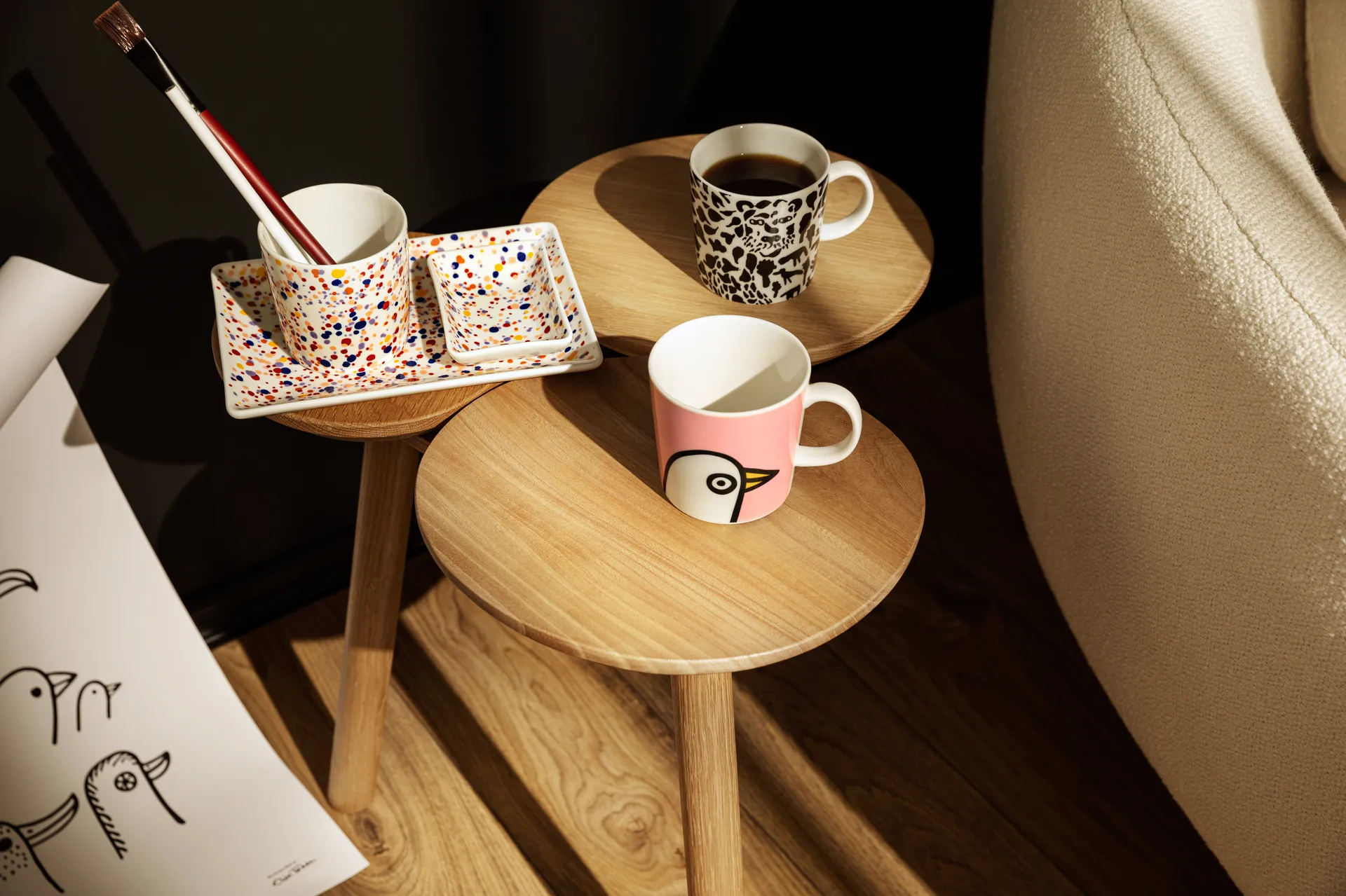Taza Oiva Toikka Birdie 30 cl, Rosa Iittala
