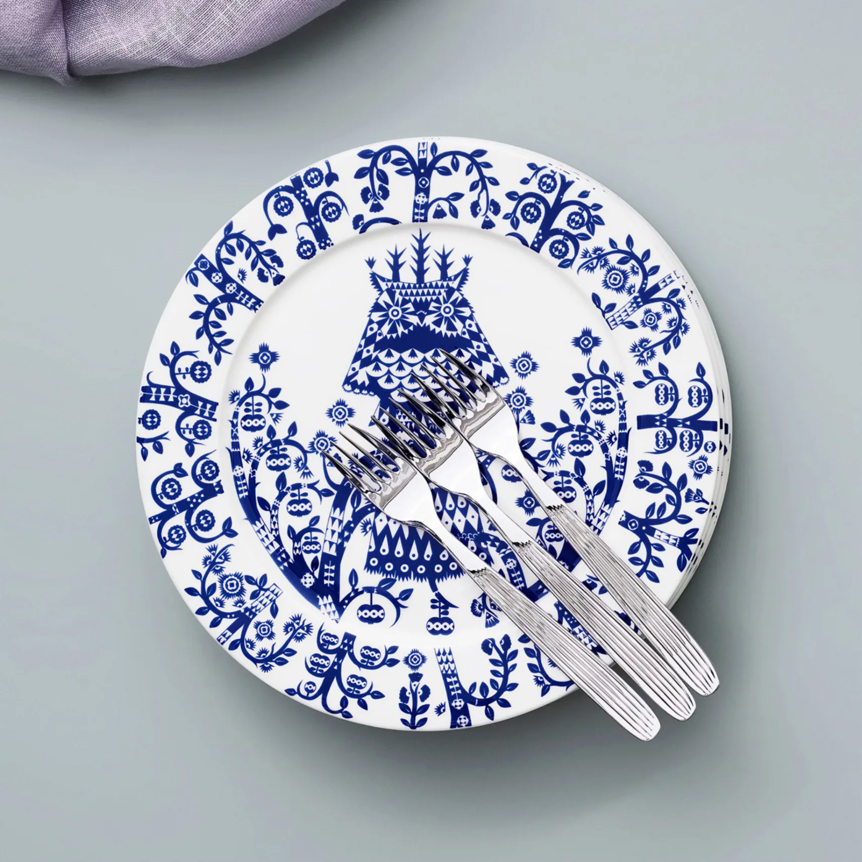 Tenedor de mesa Scandia, acero inoxidable Iittala