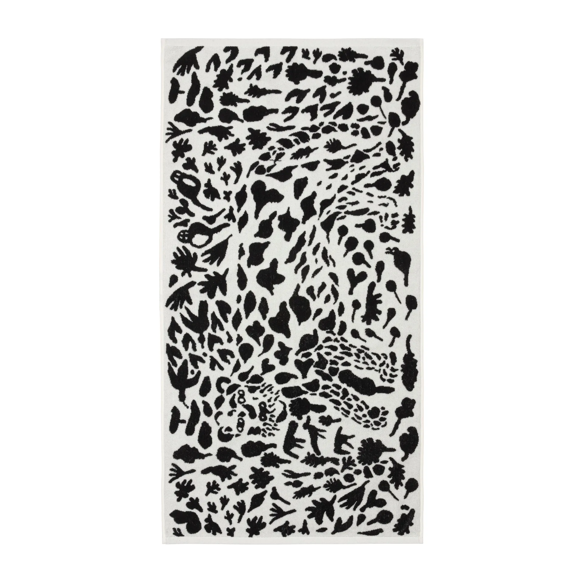 Toalla de baño Oiva Toikka Cheetah 70x140 cm, negro-blanco Iittala