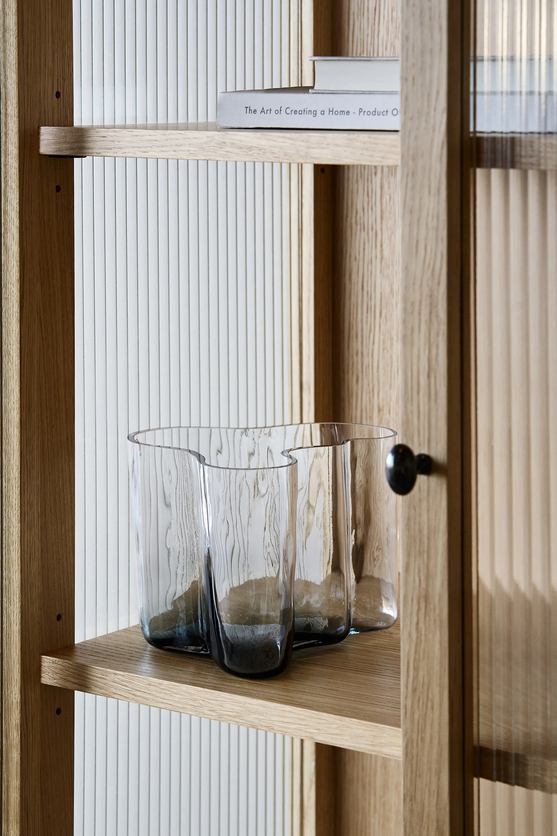 Vaso Alvar Aalto Edición Limitada 140 mm, Transparente-gris oscuro Iittala