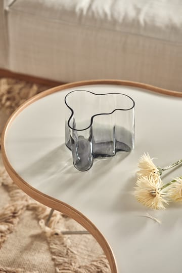 Vaso Alvar Aalto Edición Limitada 140 mm - Transparente-gris oscuro - Iittala