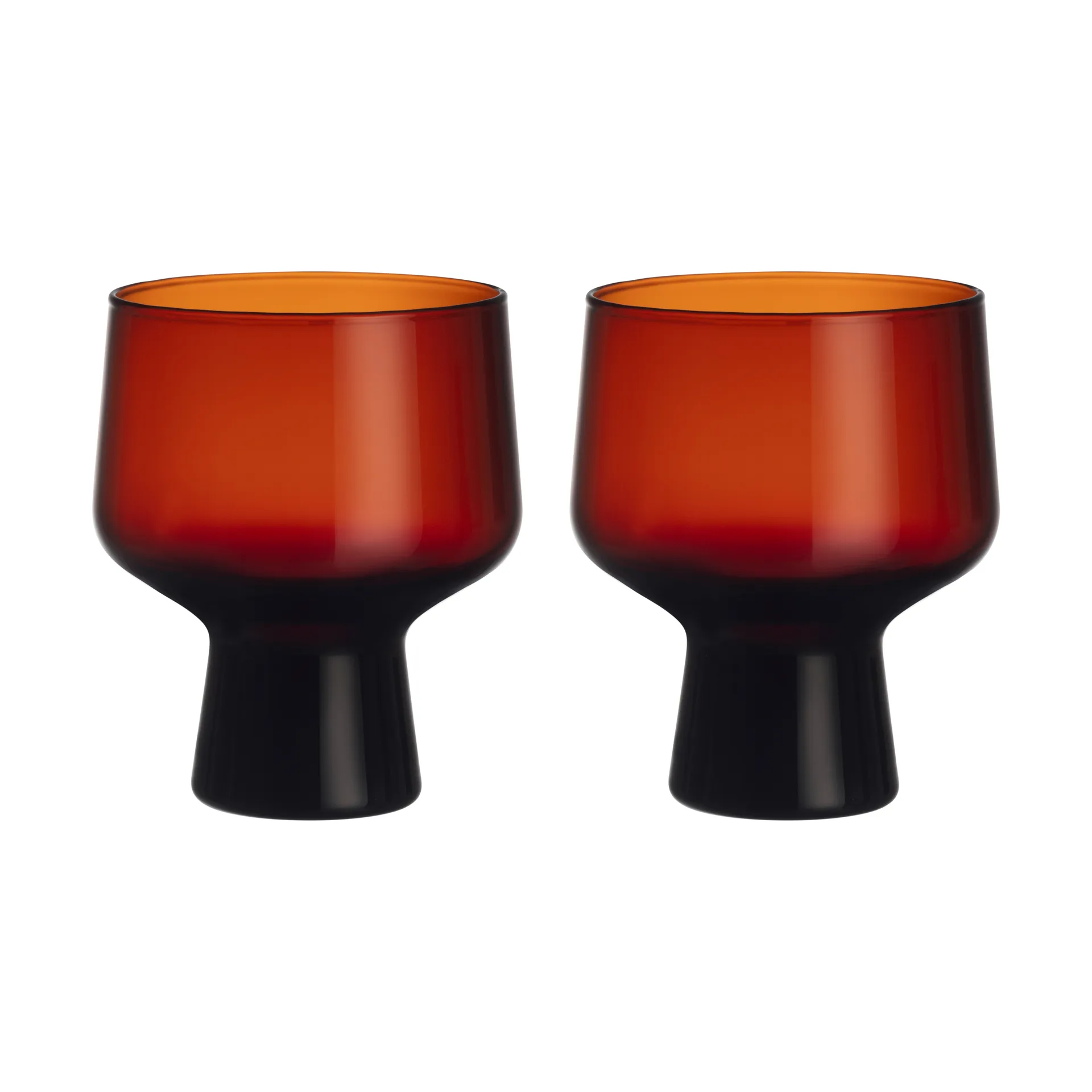 Vaso con pie Solare 29 cl, 2-pack, Cobre Iittala
