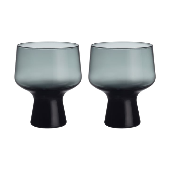 Vaso con pie Solare 29 cl, 2-pack - Gris acero - Iittala