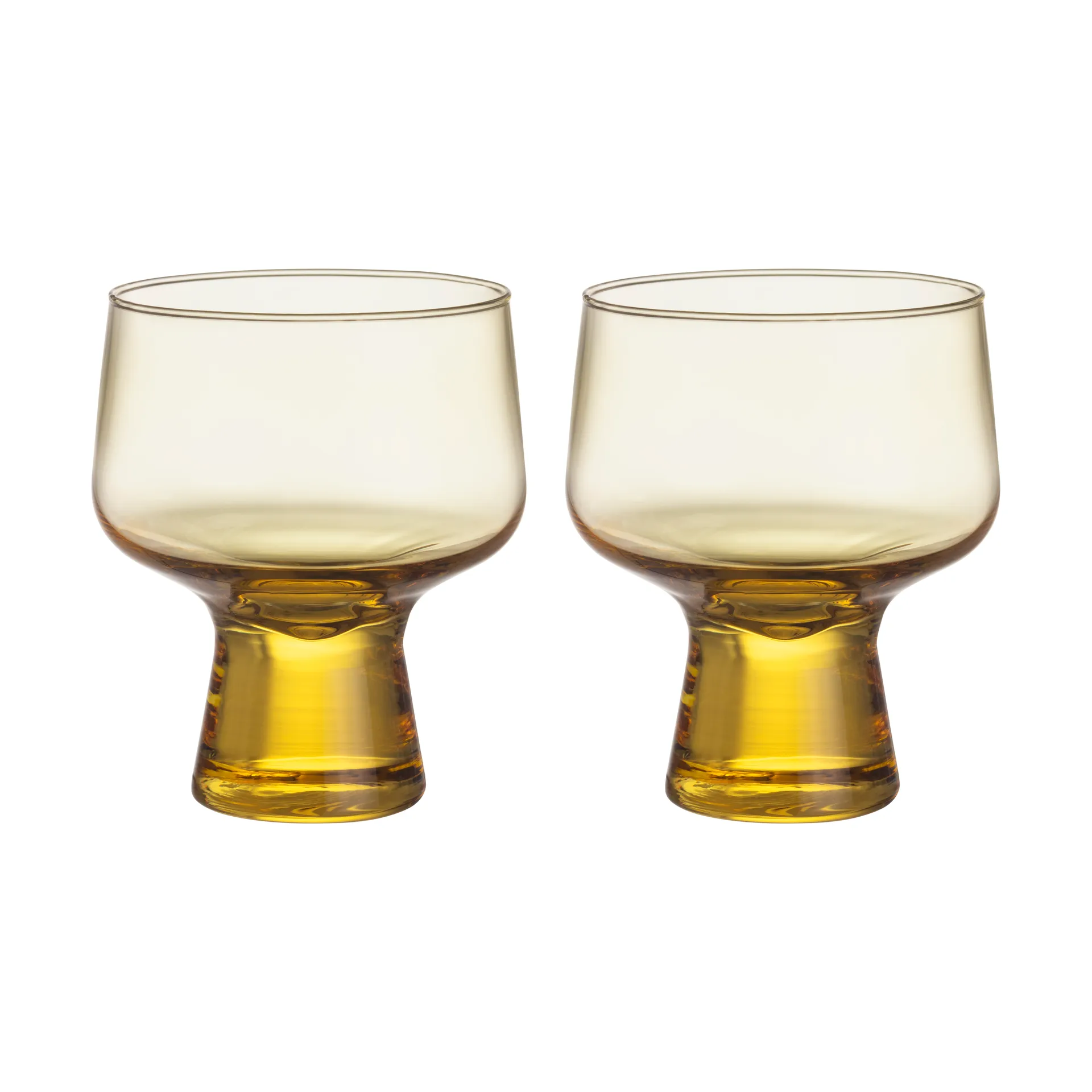 Vaso con pie Solare 29 cl, 2-pack, Naranja fuego Iittala