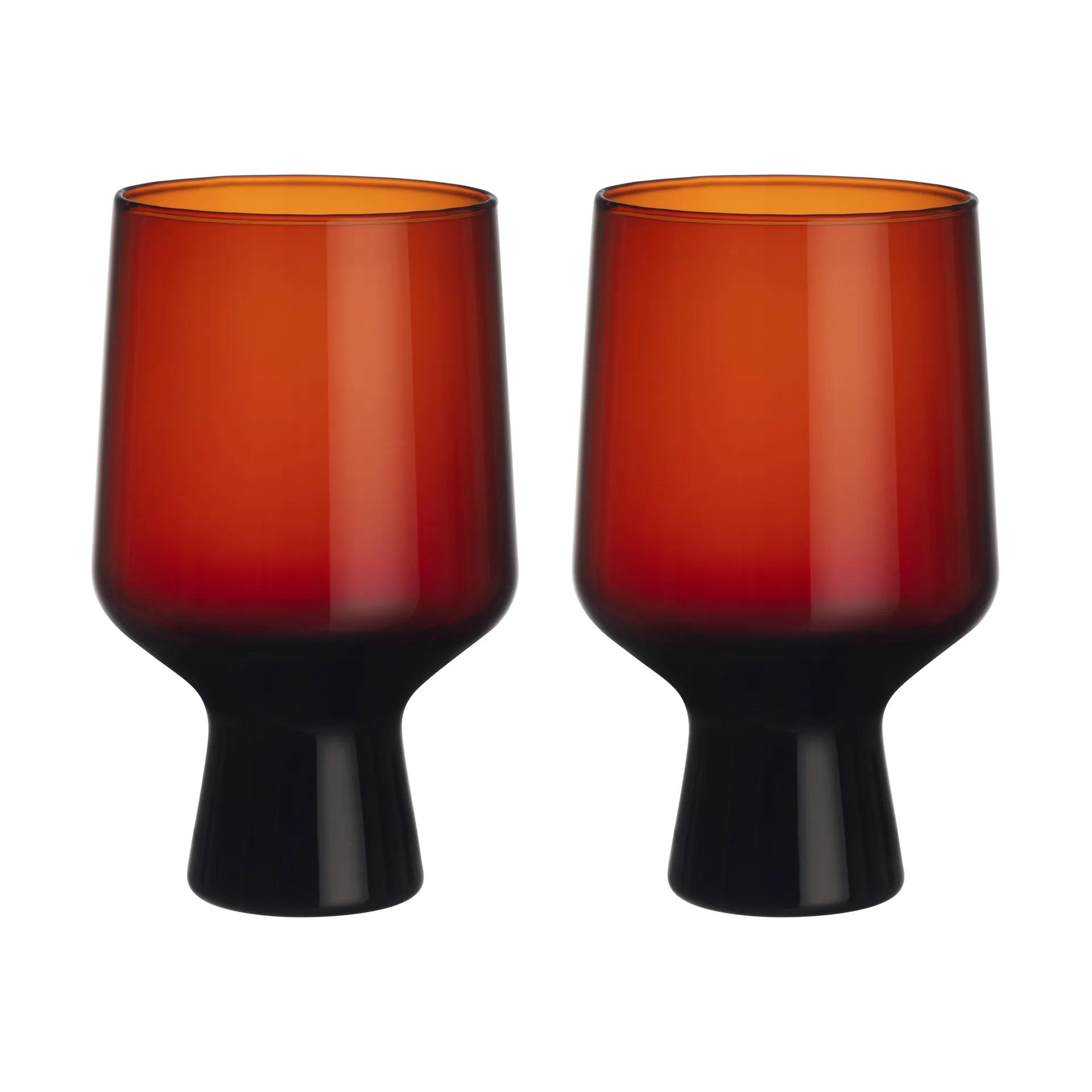 Vaso con pie Solare 40 cl, 2-pack, Cobre Iittala