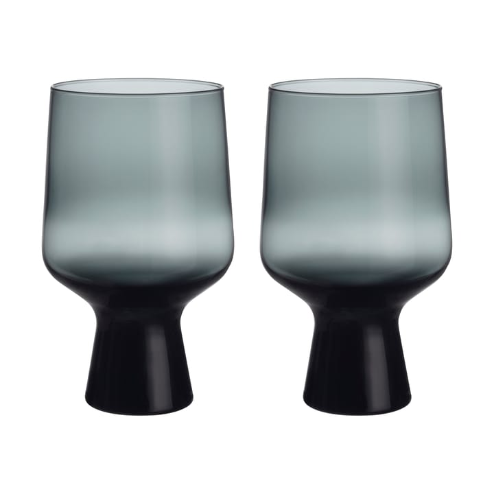Vaso con pie Solare 40 cl, 2-pack - Gris acero - Iittala