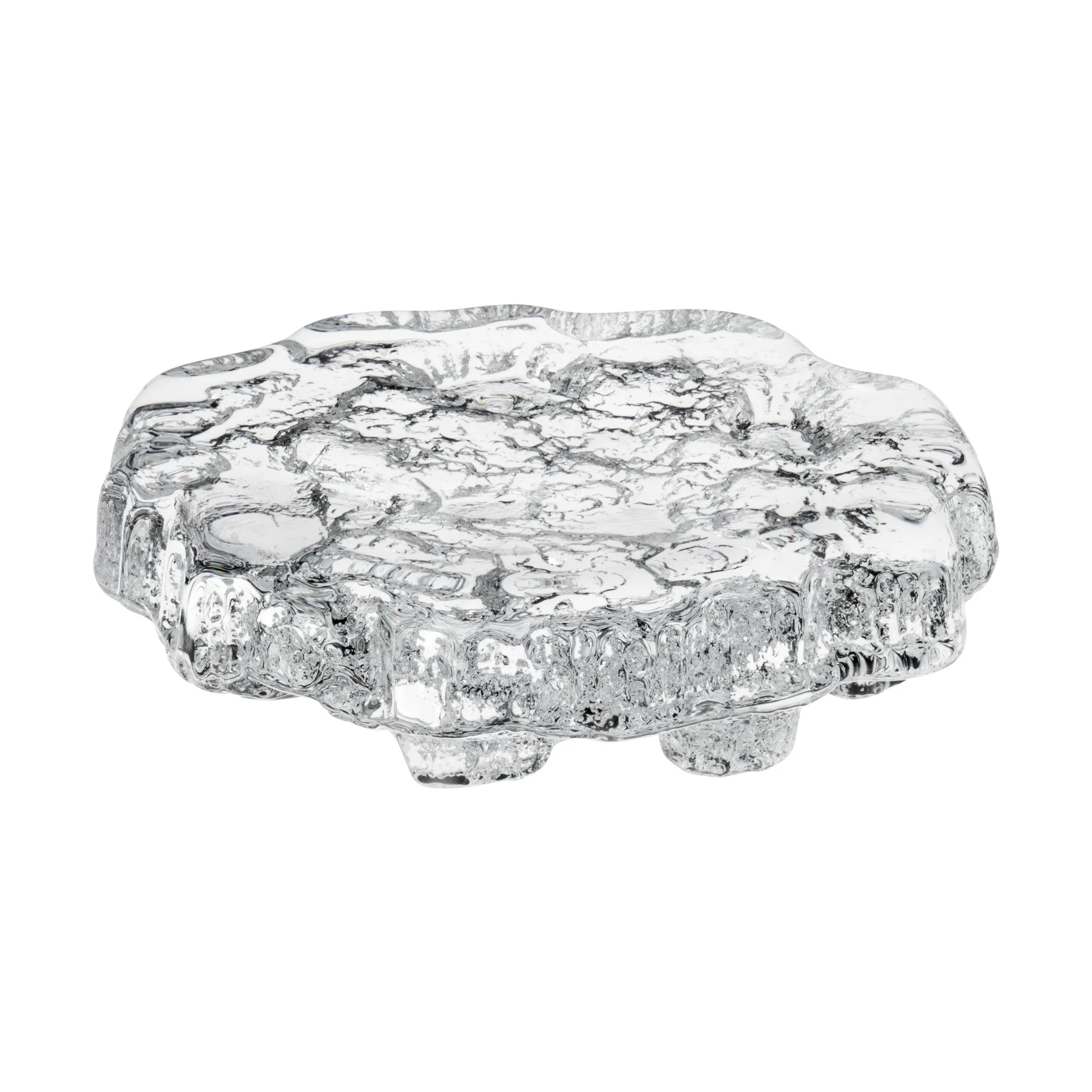 Wirkkala Ice platter art piece Ø13,5 cm, transparente Iittala
