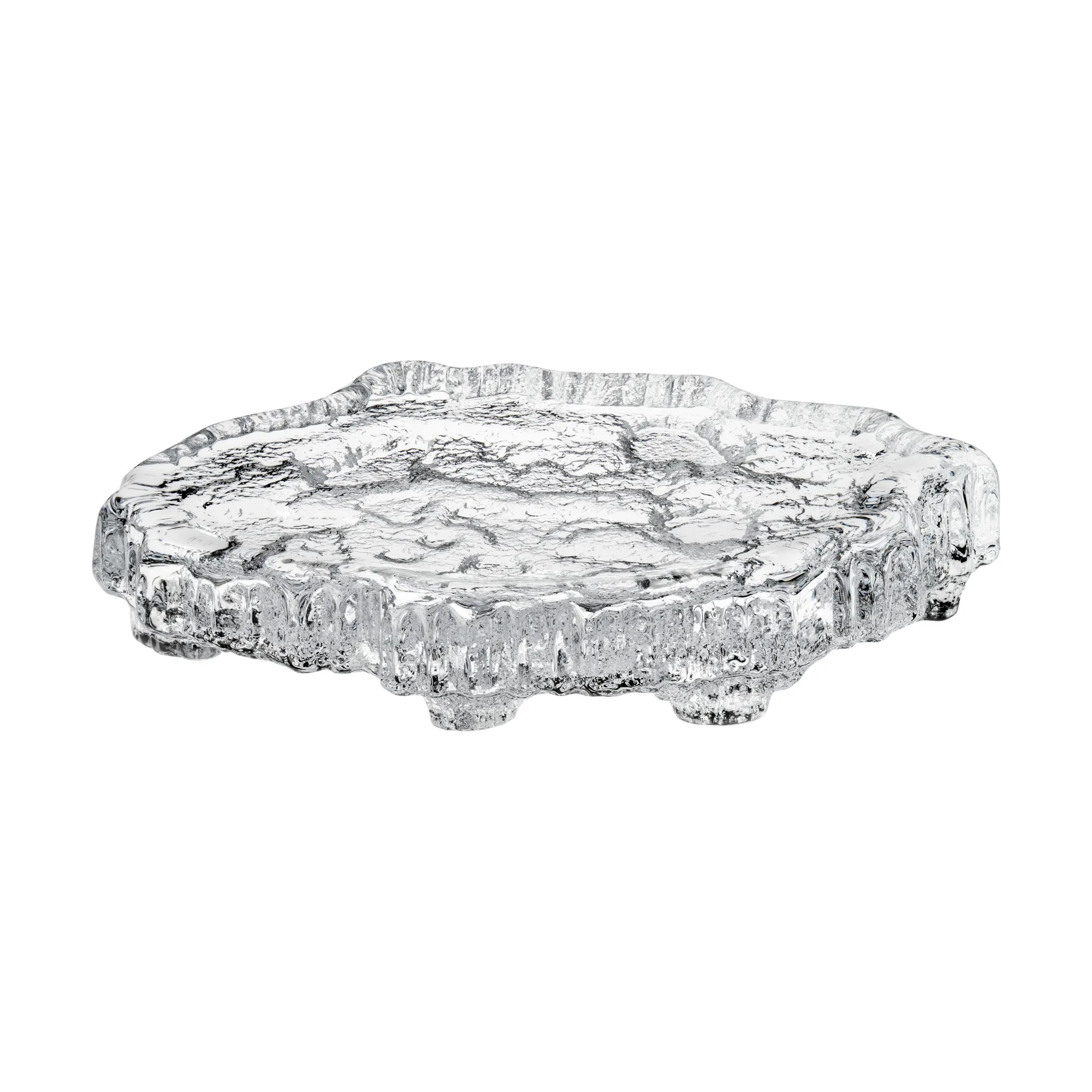 Wirkkala Ice platter art piece Ø13,5 cm, transparente Iittala