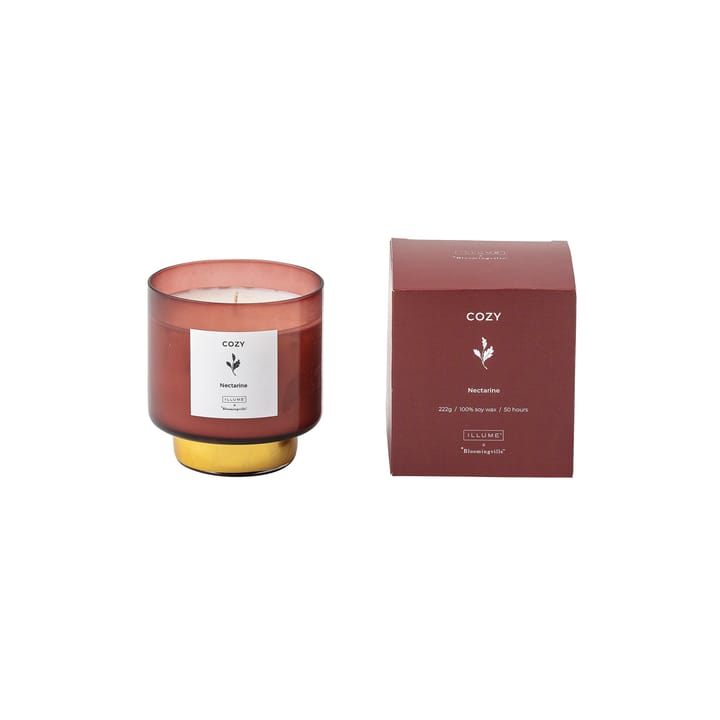 Vela perfumada Cozy Nectarine - 222 g - Illume x Bloomingville